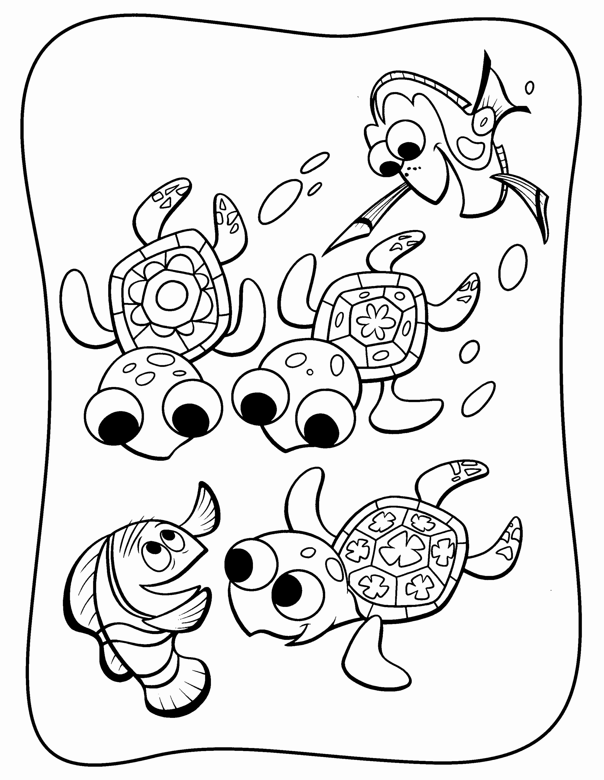 Finding Nemo Turtle Coloring Pages At GetColorings Free Printable 