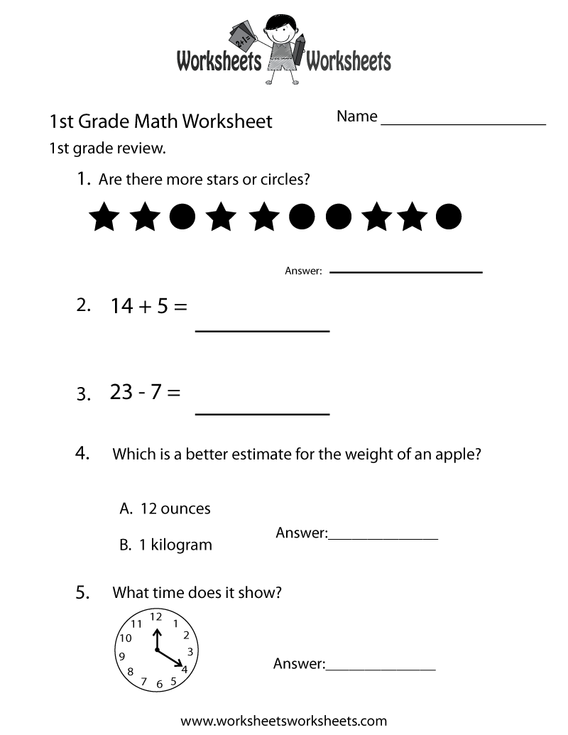 First Grade Math Practice Worksheet Worksheets Worksheets First Grade Math Practice Worksheet Worksheets Worksheets