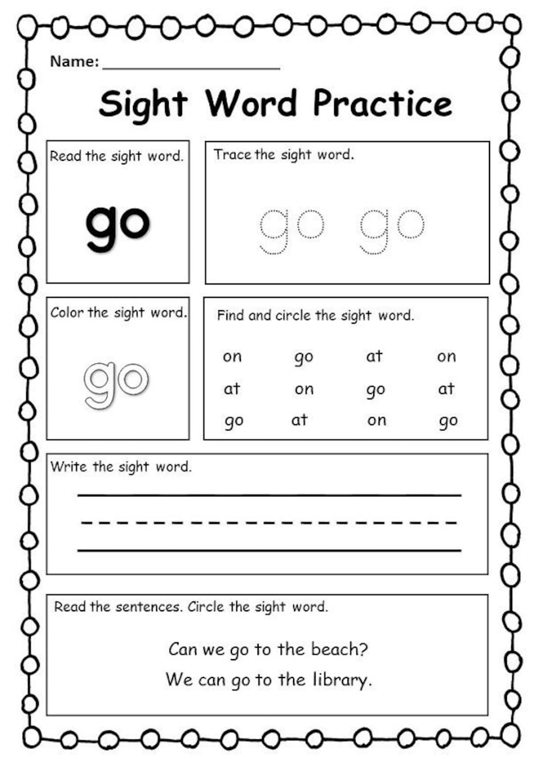 First Grade Sight Words Worksheets Blessed Beyond A Doubt 