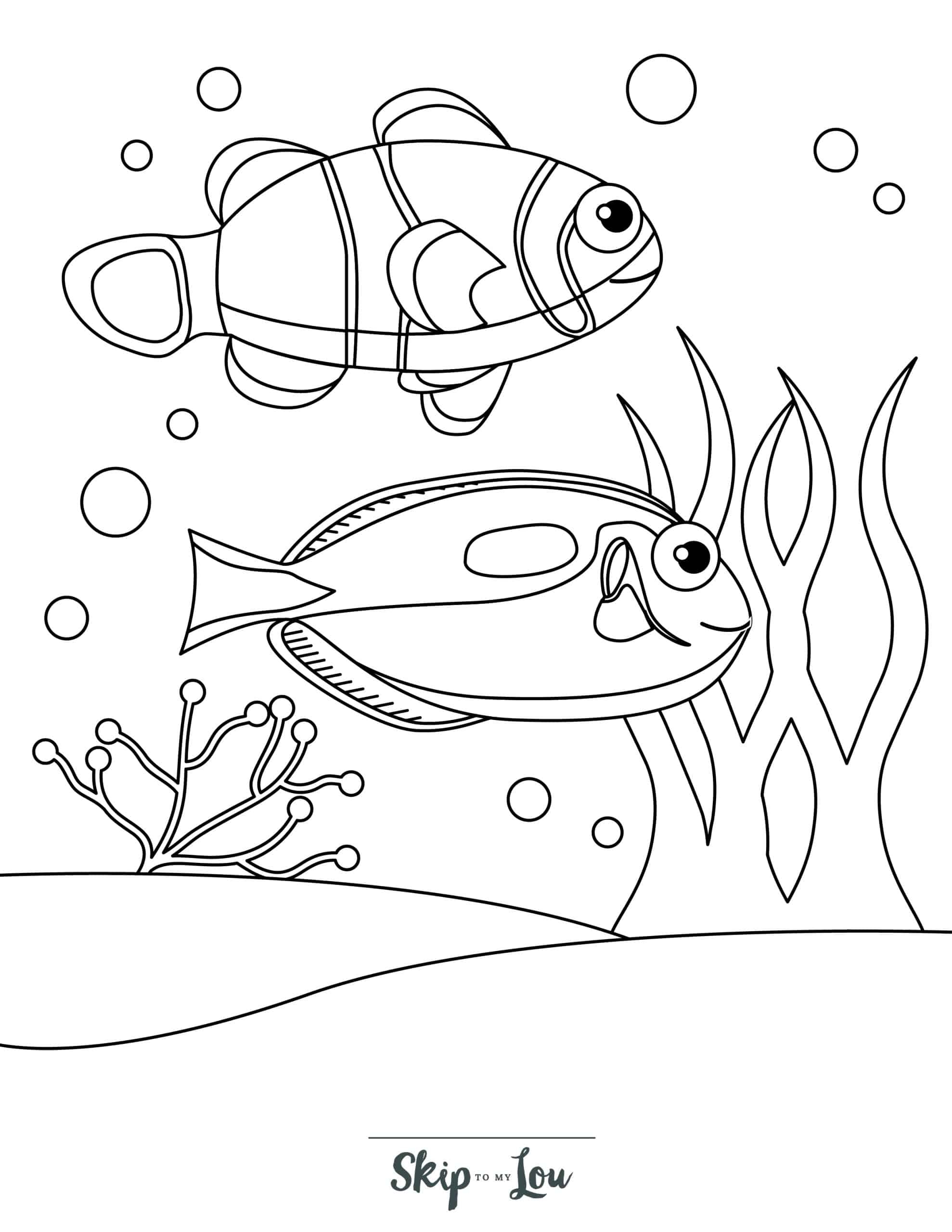 fish coloring page fish coloring page