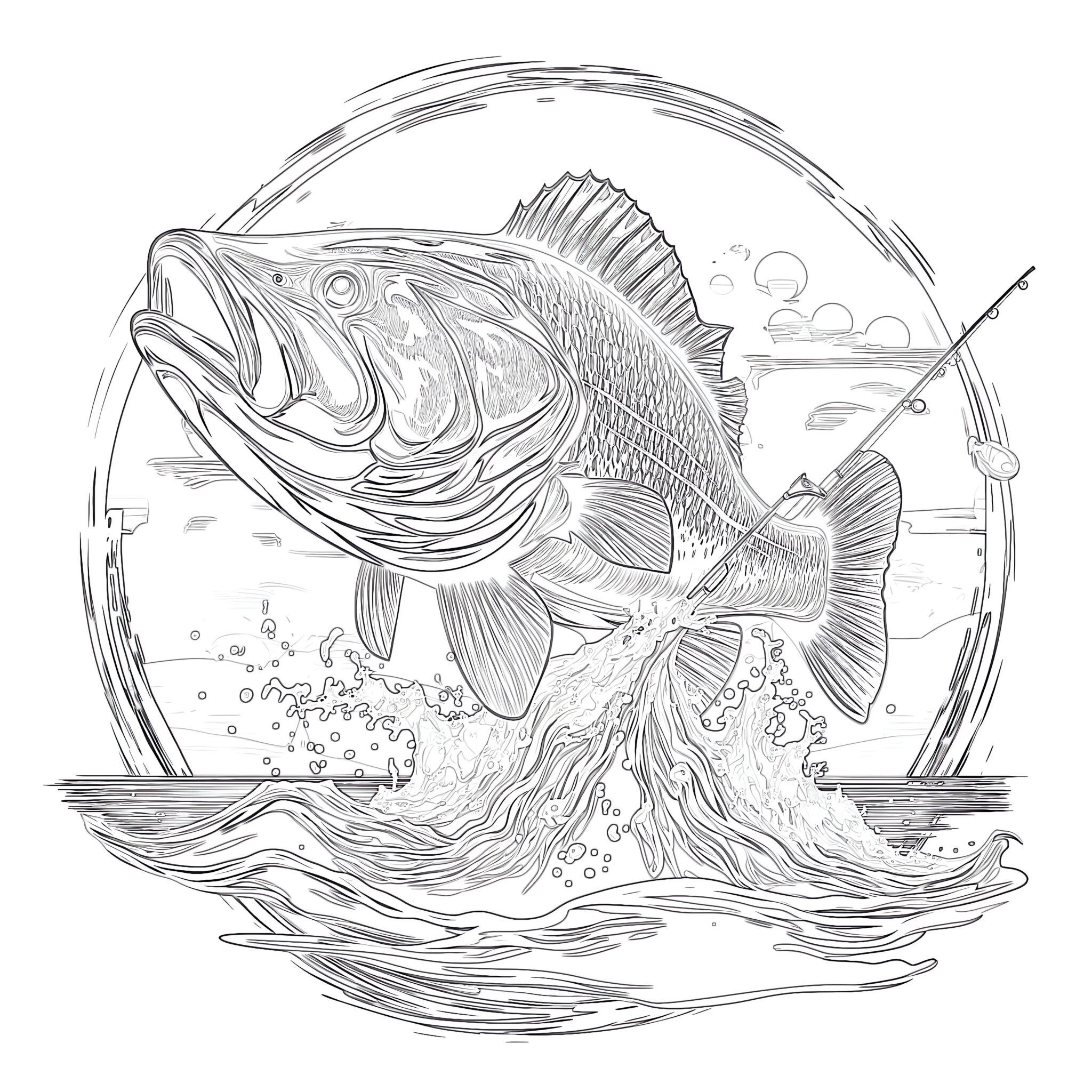 Fishing Coloring Pages Printable Coloring Pages Mimi Panda