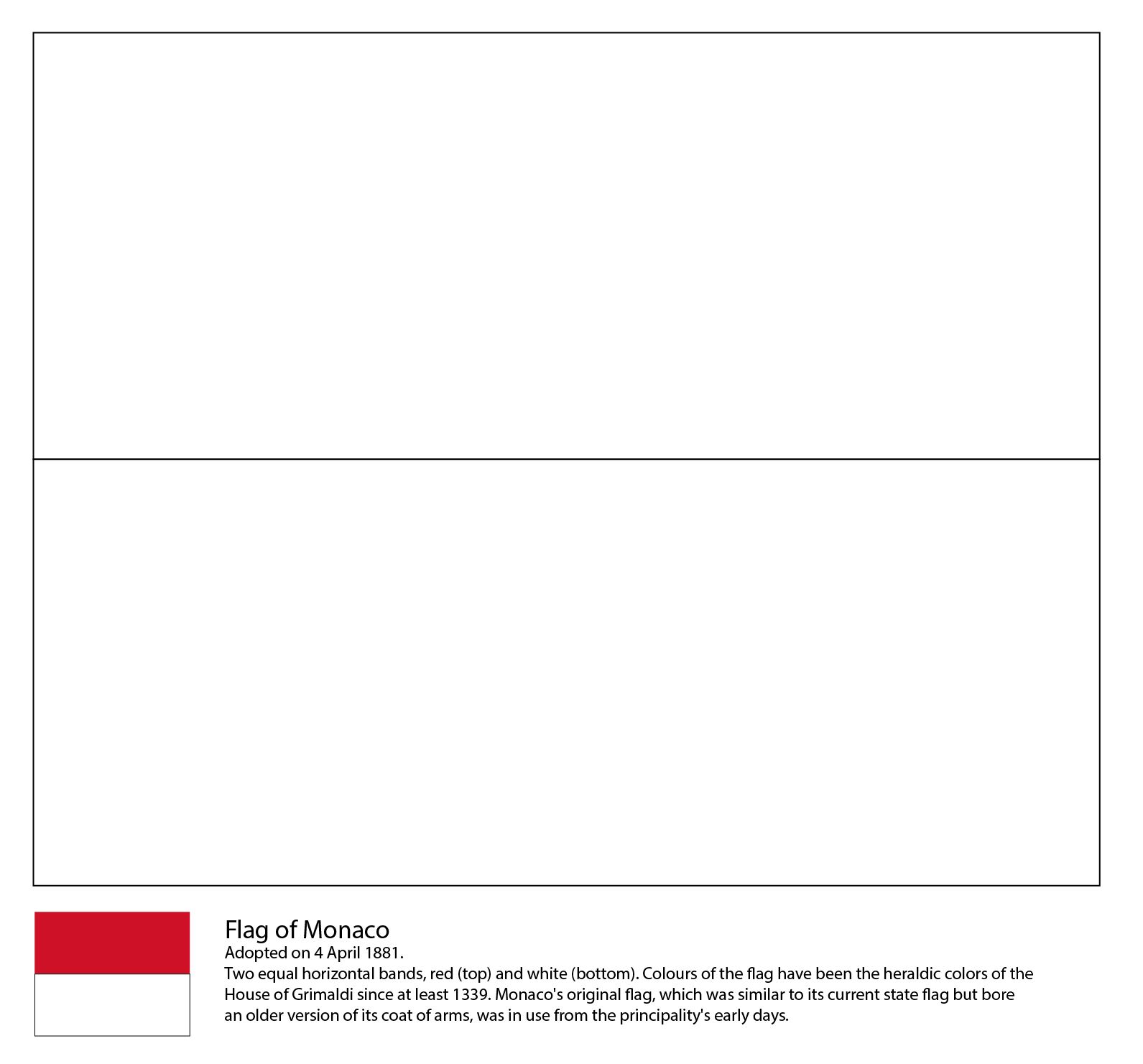 Flag Of Monaco Coloring Page ColouringPages Flag Of Monaco Coloring Page ColouringPages