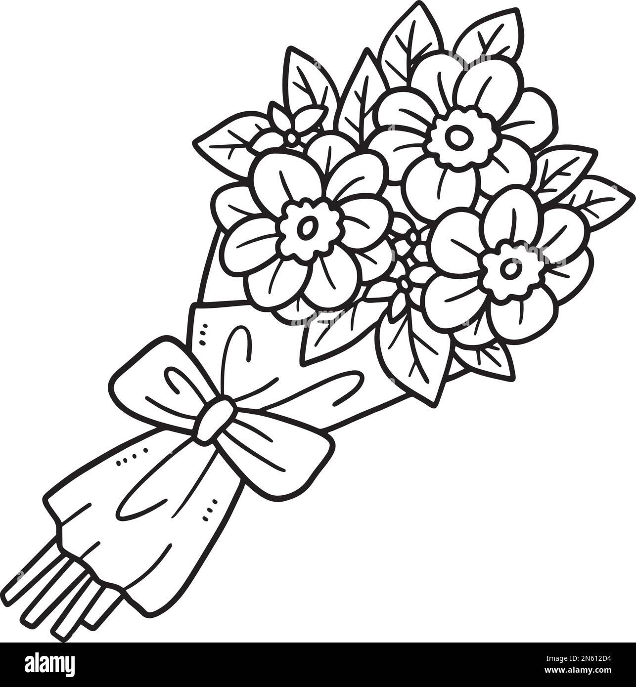 flower bunch coloring pages