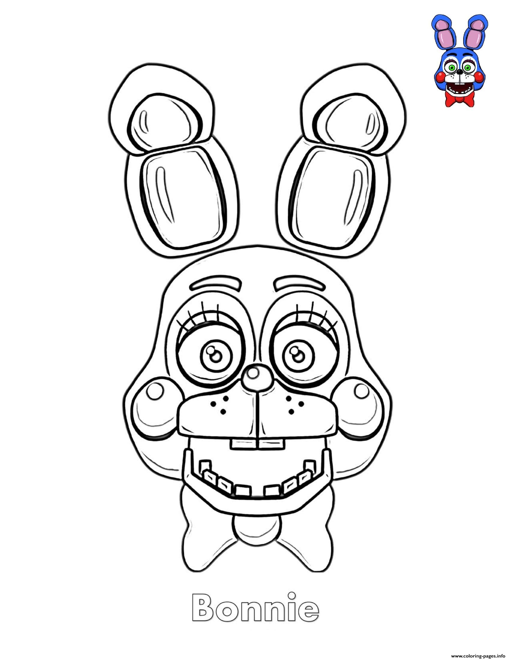 Fnaf Coloring Pages Bonnie At GetColorings Free Printable 