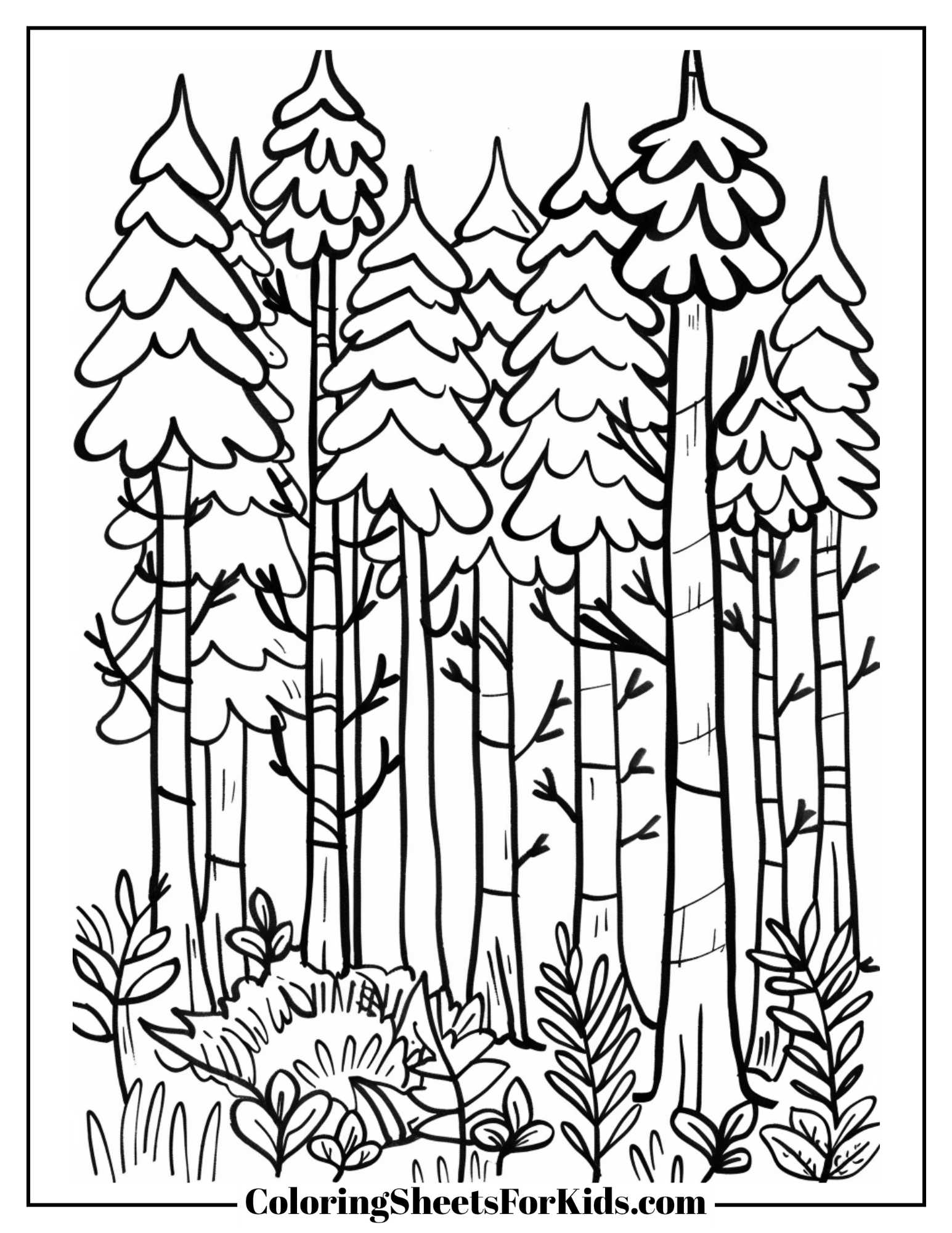 forestry coloring pages