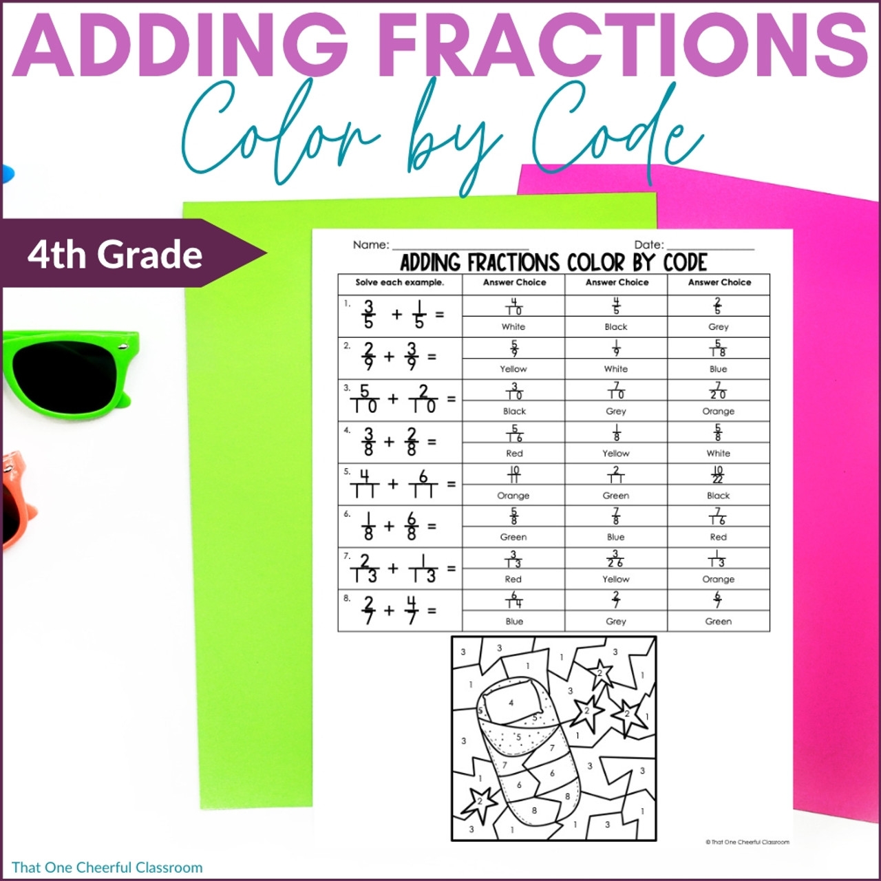 Fraction Coloring Adding Fun To Math Learning Fraction Coloring Adding Fun To Math Learning