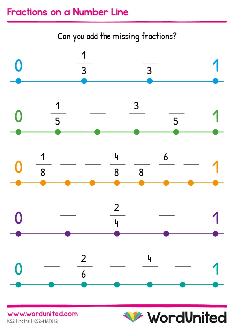 number line fractions worksheet number line fractions worksheet