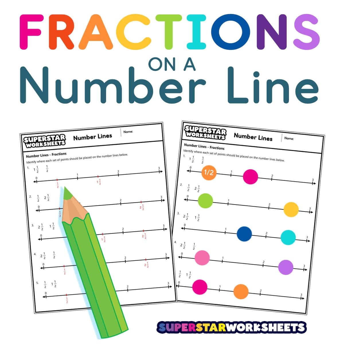 Fractions On A Number Line Worksheets Library Worksheets Library