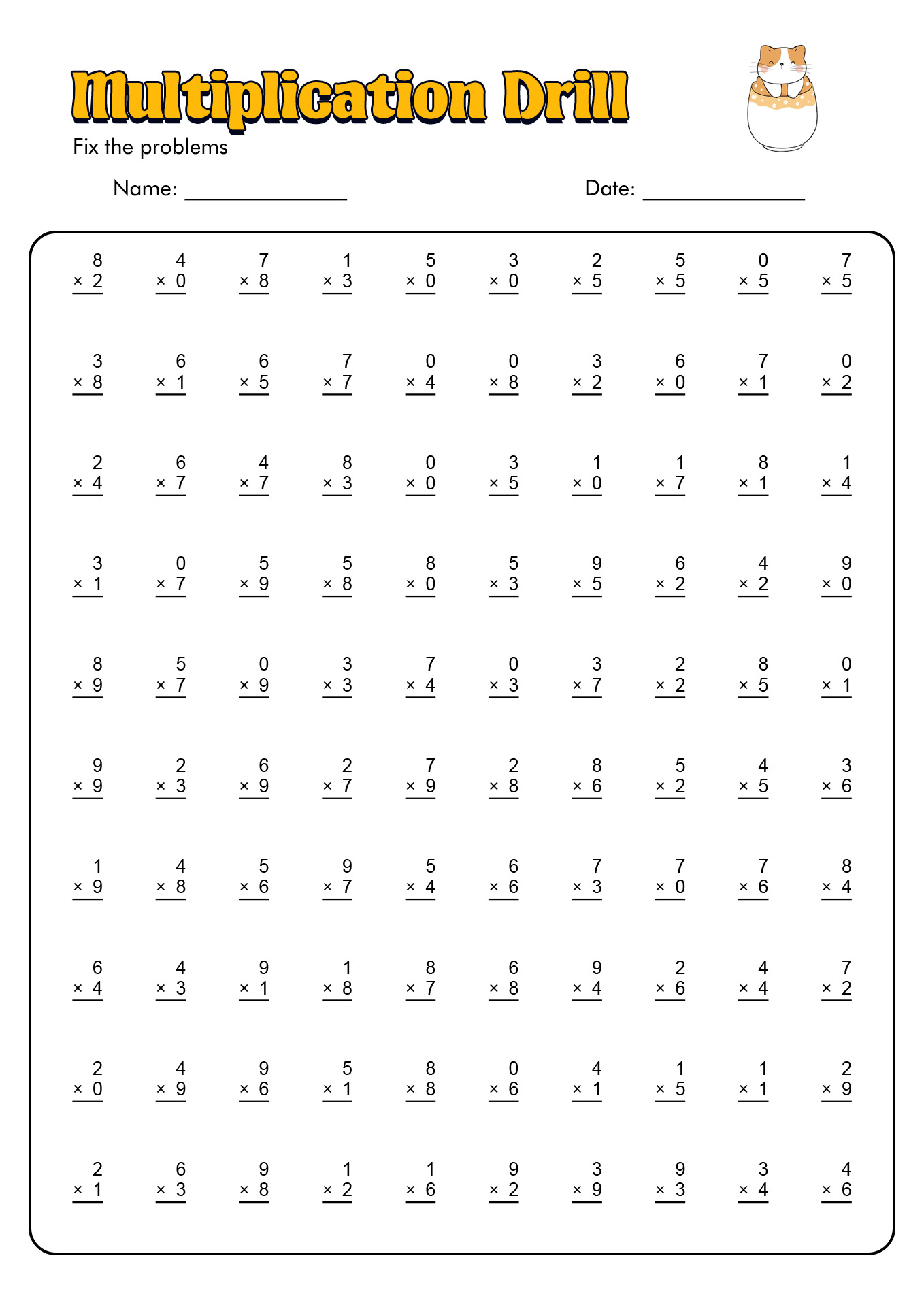 Free 3rd Grade Math Worksheets Free 3rd Grade Math Worksheets