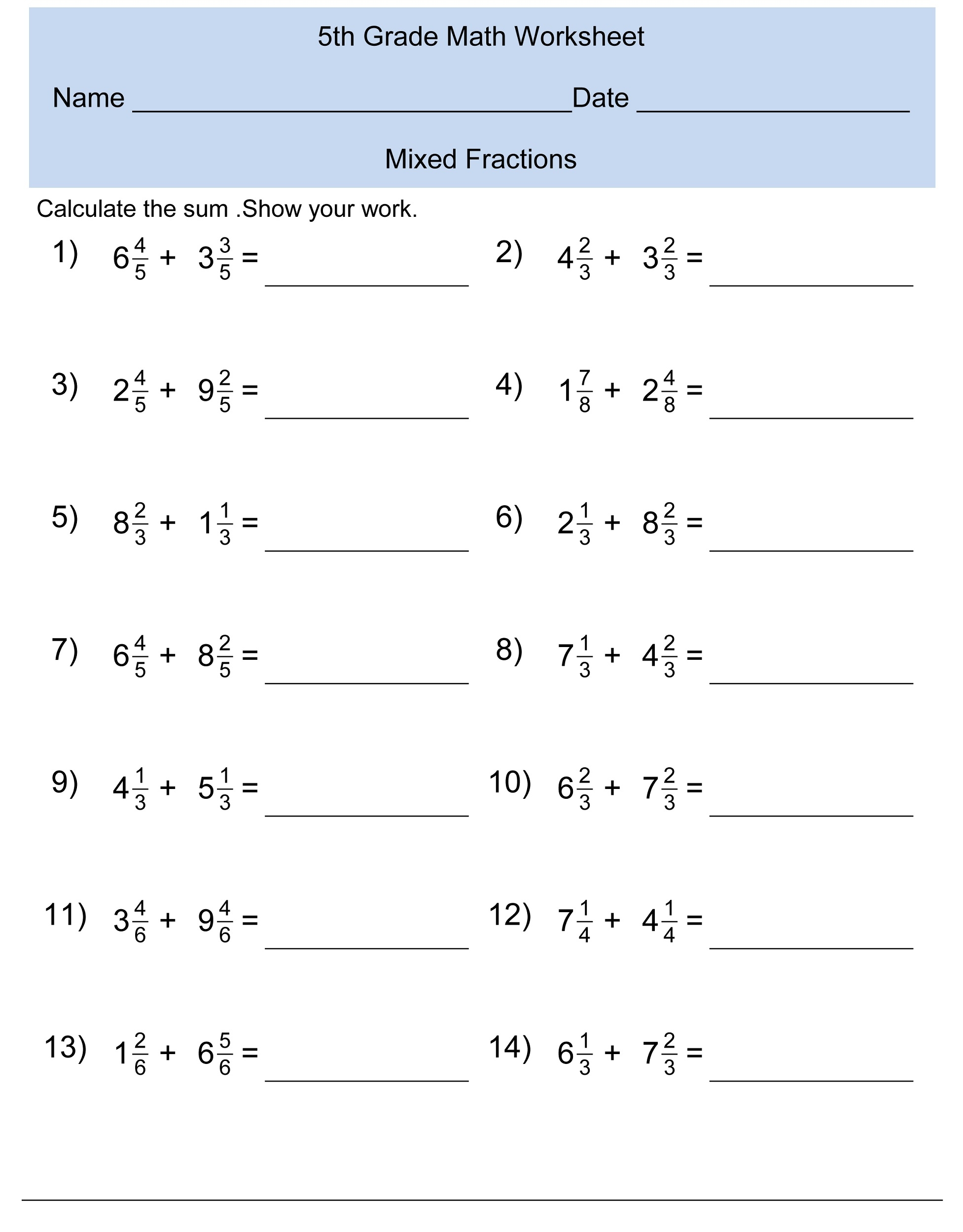 Free 5th Grade Math Worksheets Activity Shelter Free 5th Grade Math Worksheets Activity Shelter