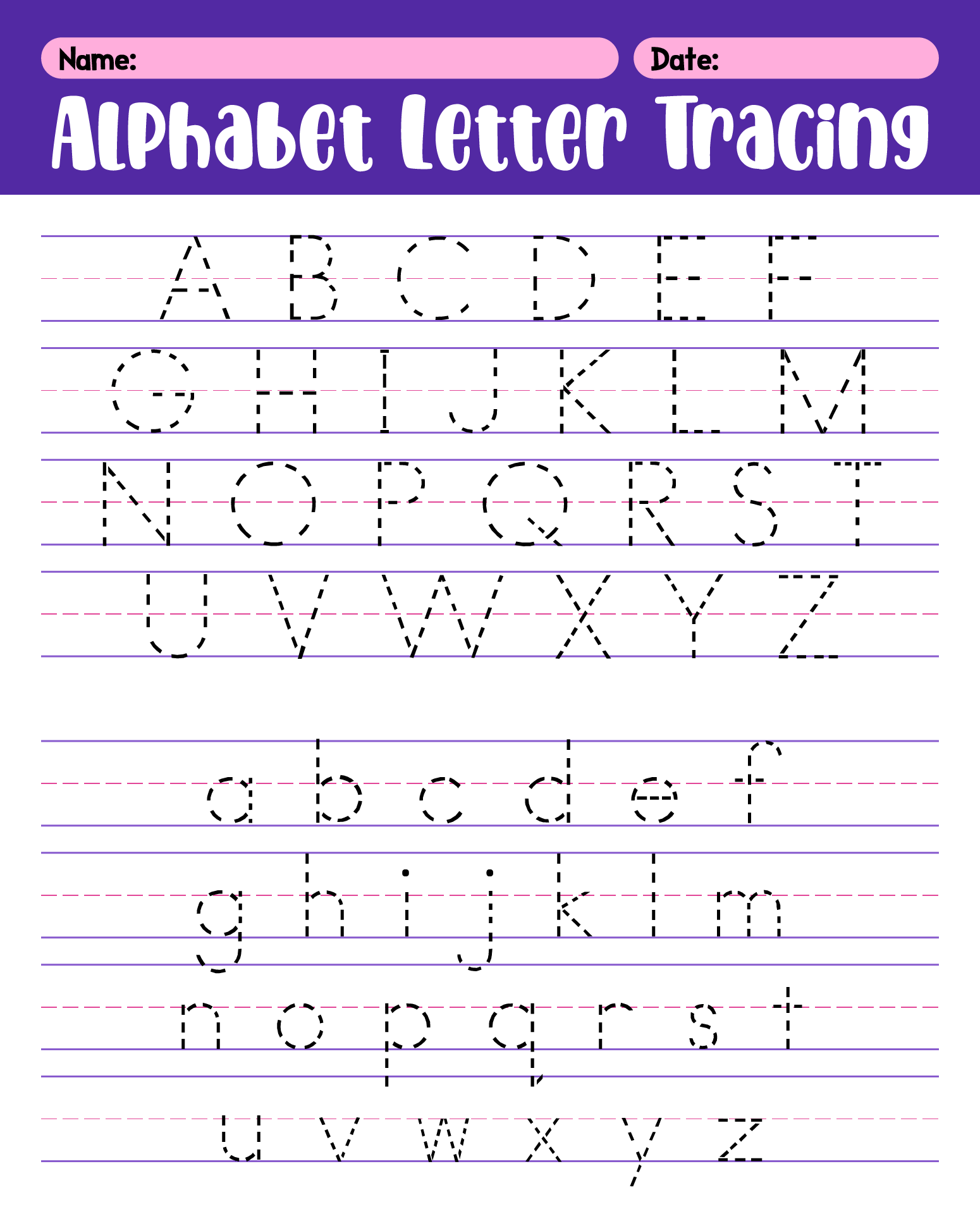 Free Abc Tracing Worksheets Free Abc Tracing Worksheets