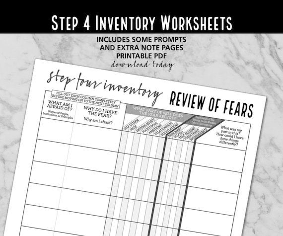 Free Alcoholics Anonymous Step 4 Worksheet Download Free Alcoholics Free Alcoholics Anonymous Step 4 Worksheet Download Free Alcoholics