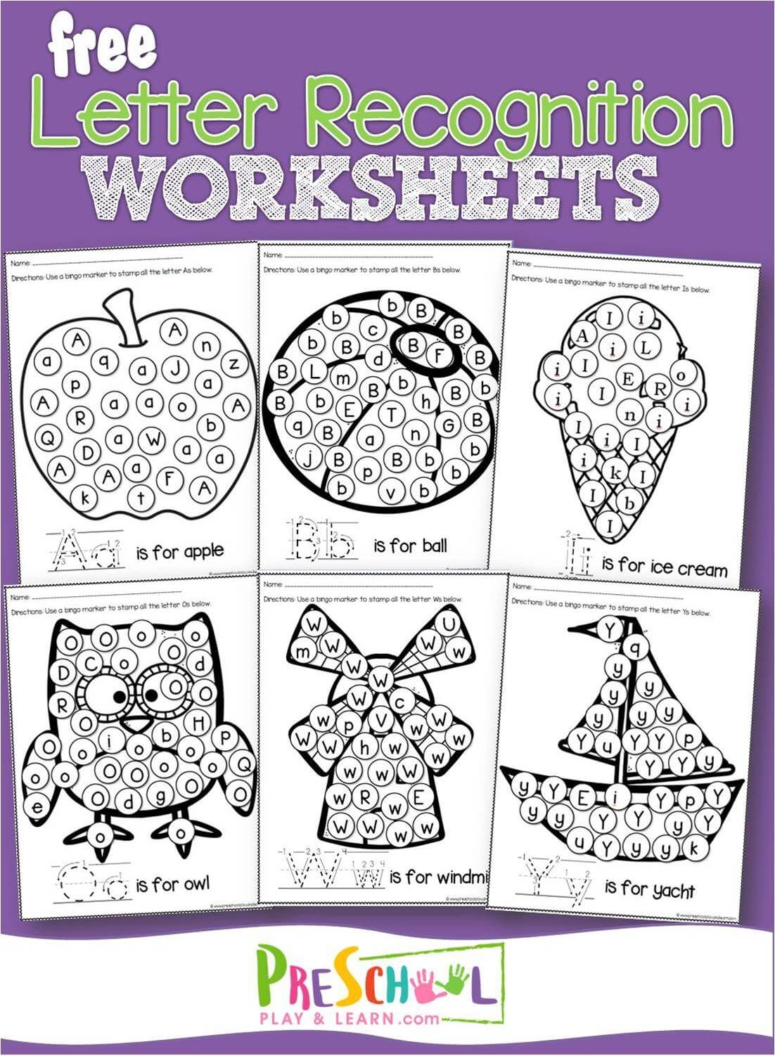 Free Alphabet Recognition Worksheets At Annette Stephens Blog