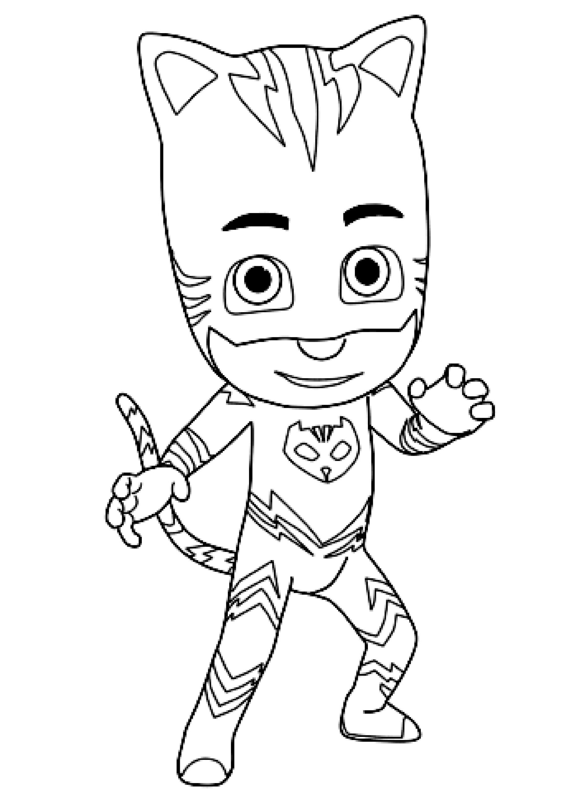 Free And Simple Coloring Page Of PJ Masks PJ Masks Coloring Pages
