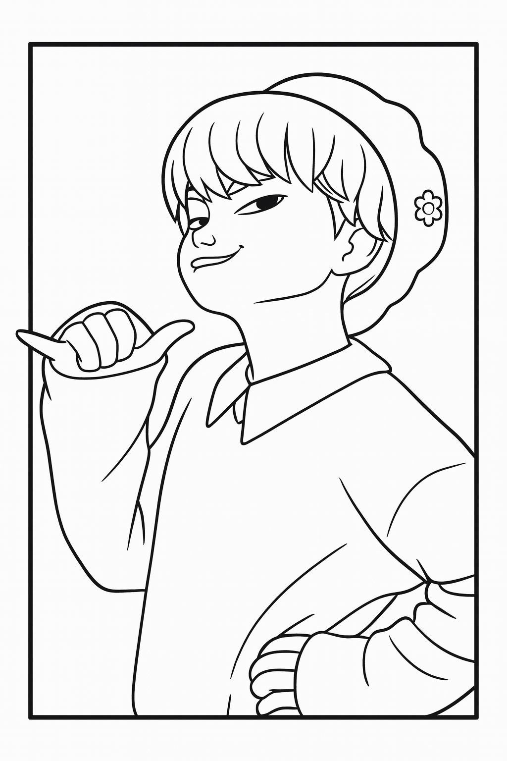 baby saja coloring page baby saja coloring page
