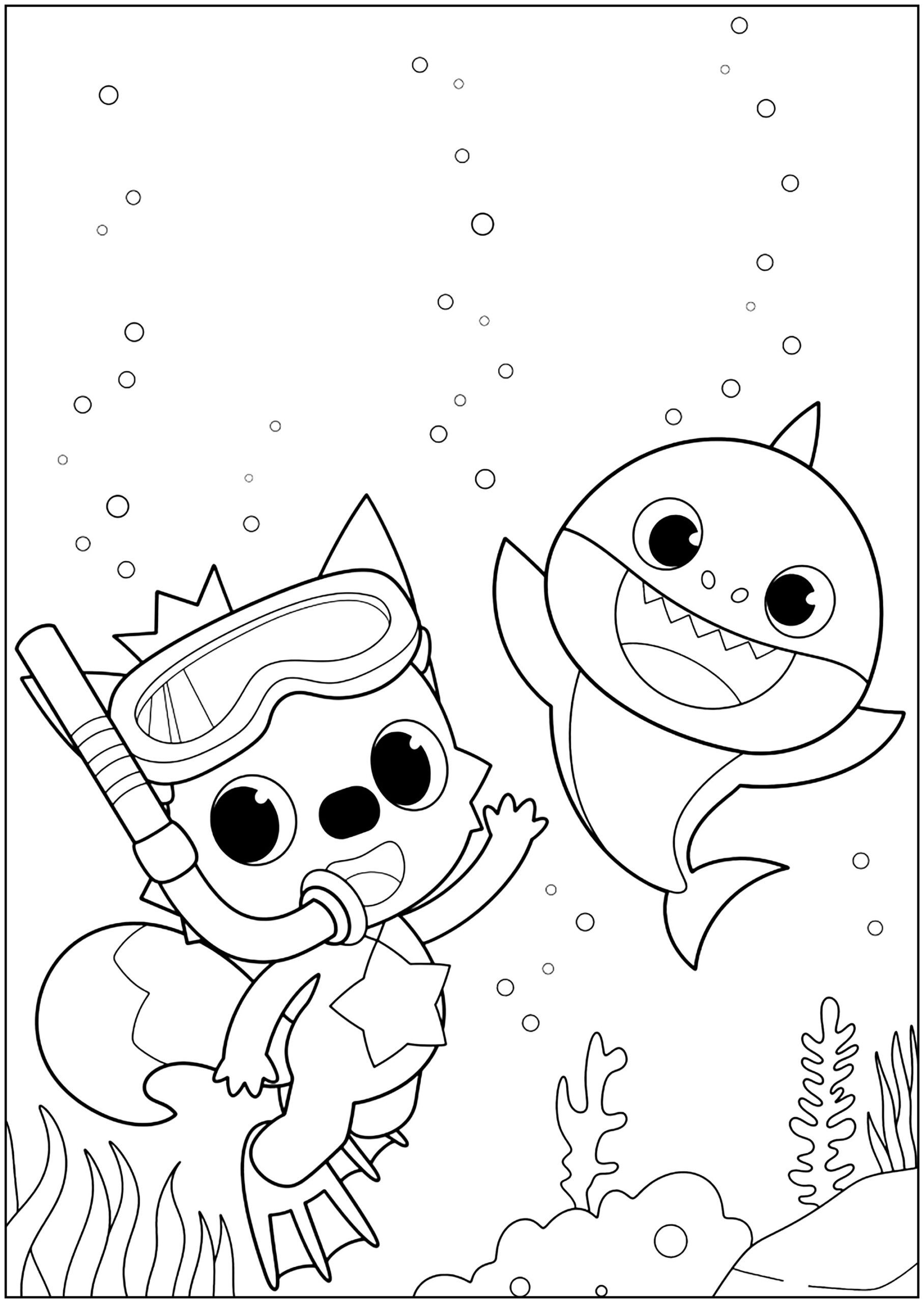 Free Baby Shark Coloring Pages 2025 Free Baby Shark Coloring Pages 2025