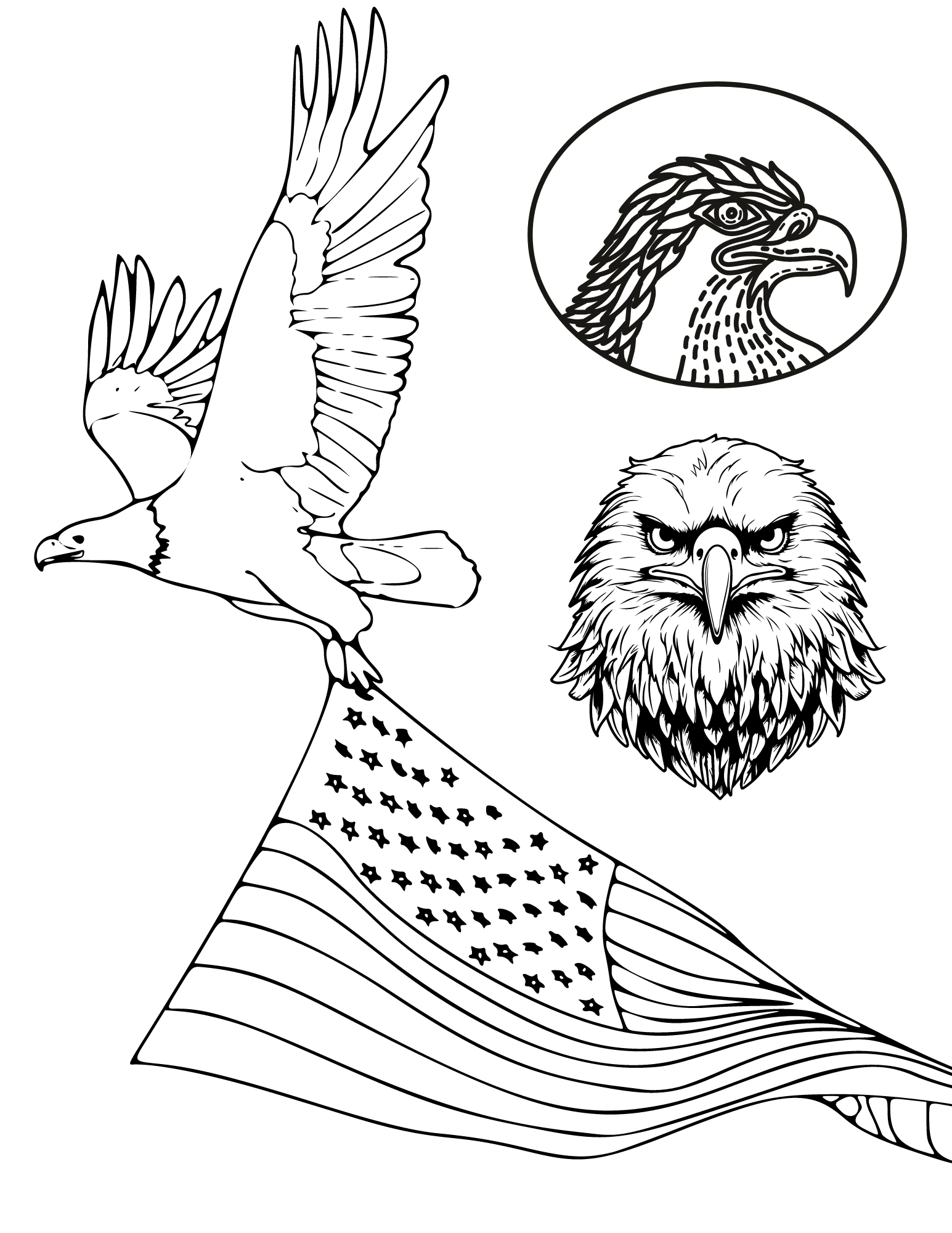 eagles coloring pages