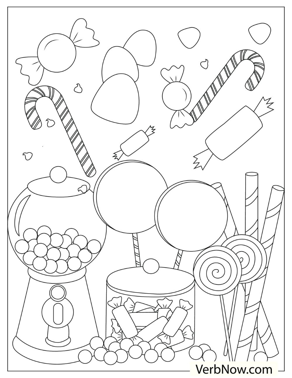 Free CANDY Coloring Pages For Download Printable PDF Free CANDY Coloring Pages For Download Printable PDF
