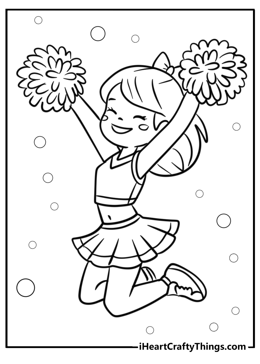 Free Cheerleading Coloring Sheets