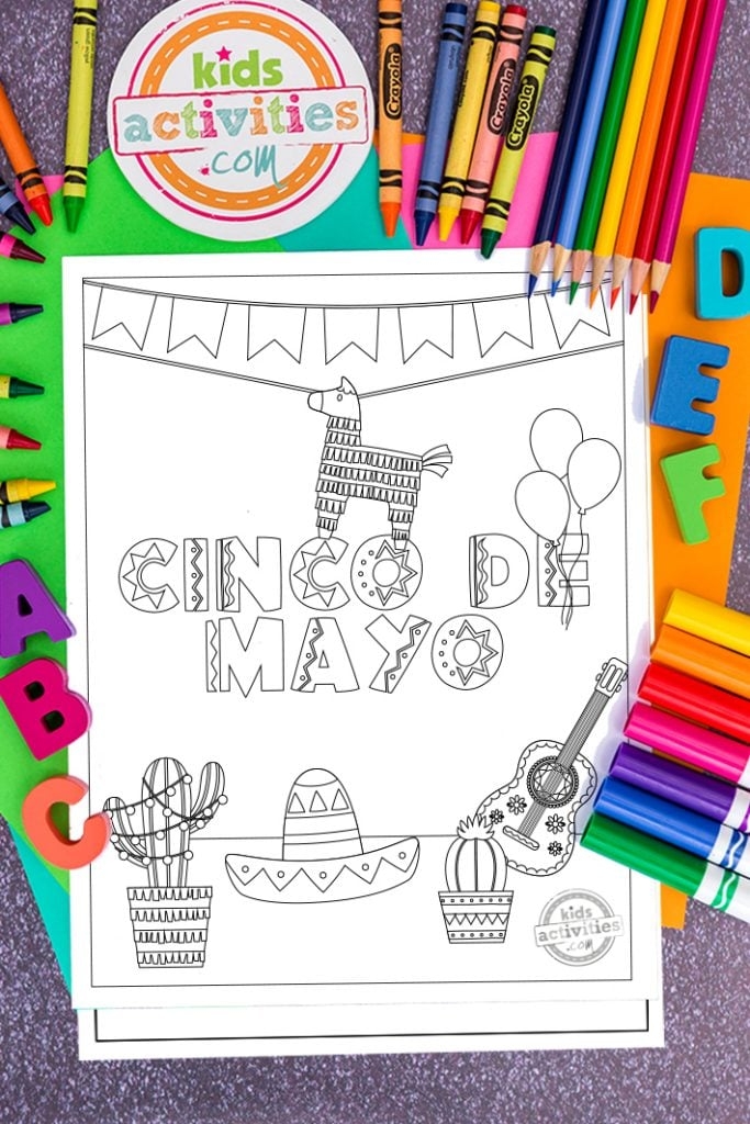 Free Cinco De Mayo Coloring Pages To Print Color Kids Activities Blog