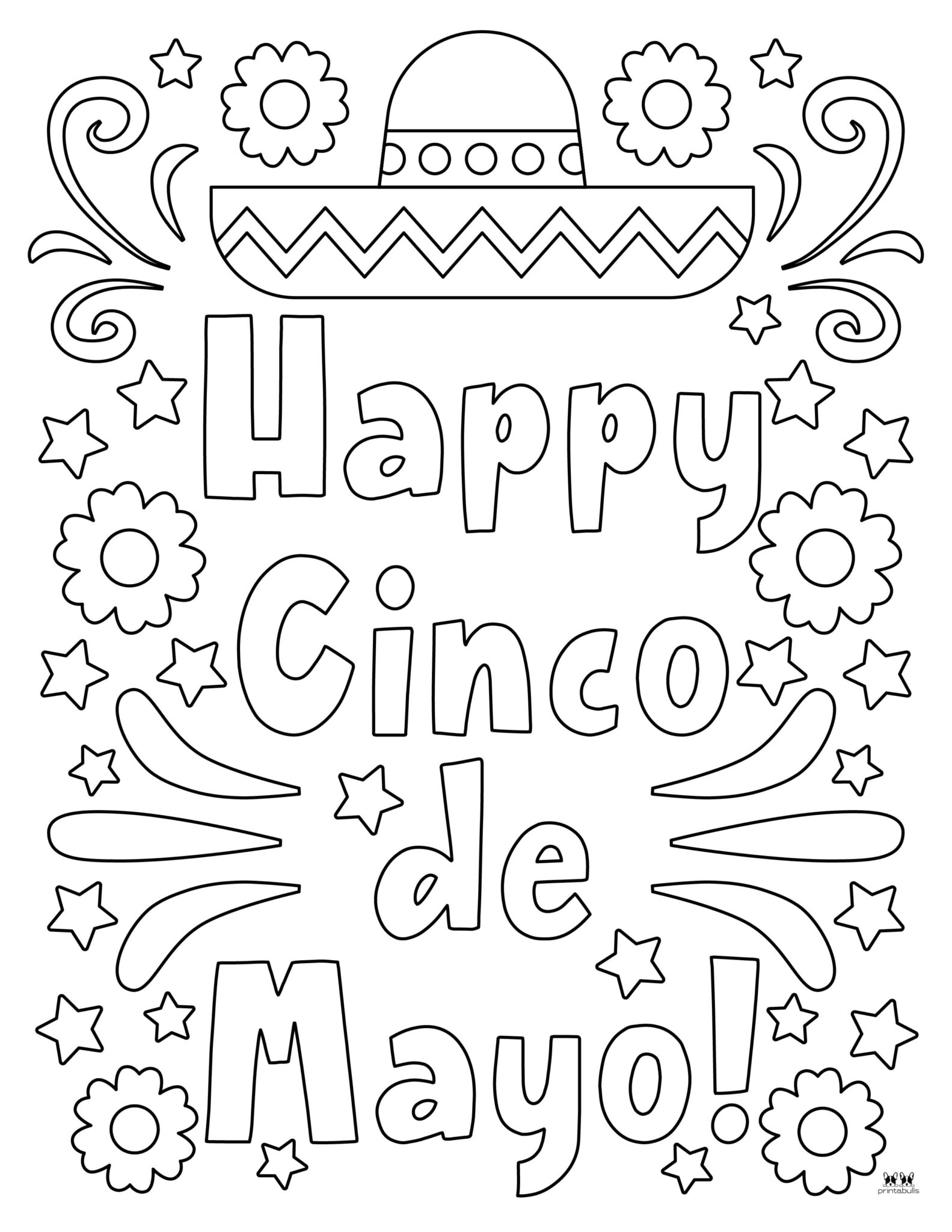 Free Cinco De Mayo Printable Coloring Pages