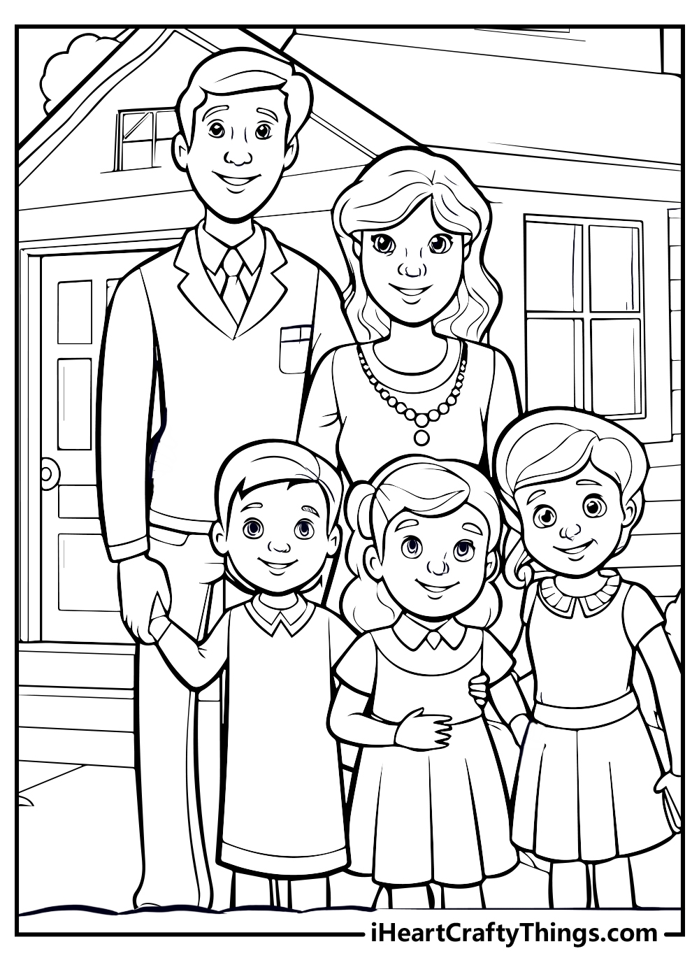 Free Coloring Pages For Family Fun