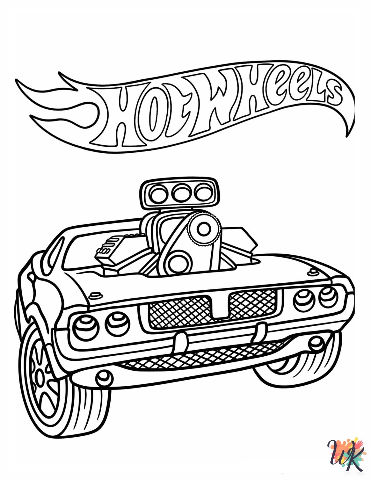 Free Coloring Pages Hot Wheels