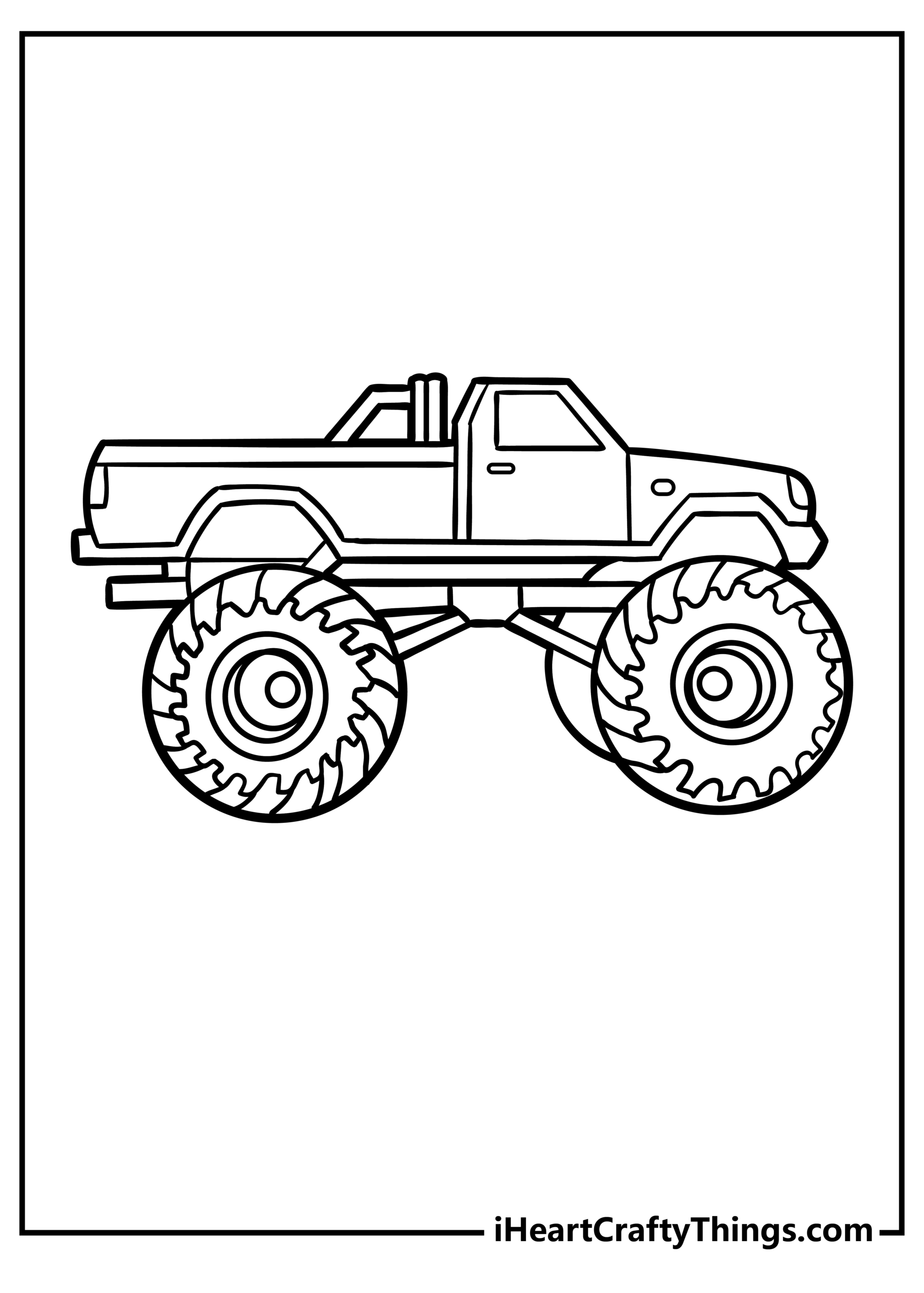 Free Coloring Pages Unleash Your Creativity With Monster Trucks