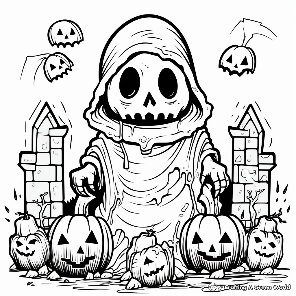 Free Creepy Halloween Coloring Pages For Spooky Fun Free Creepy Halloween Coloring Pages For Spooky Fun