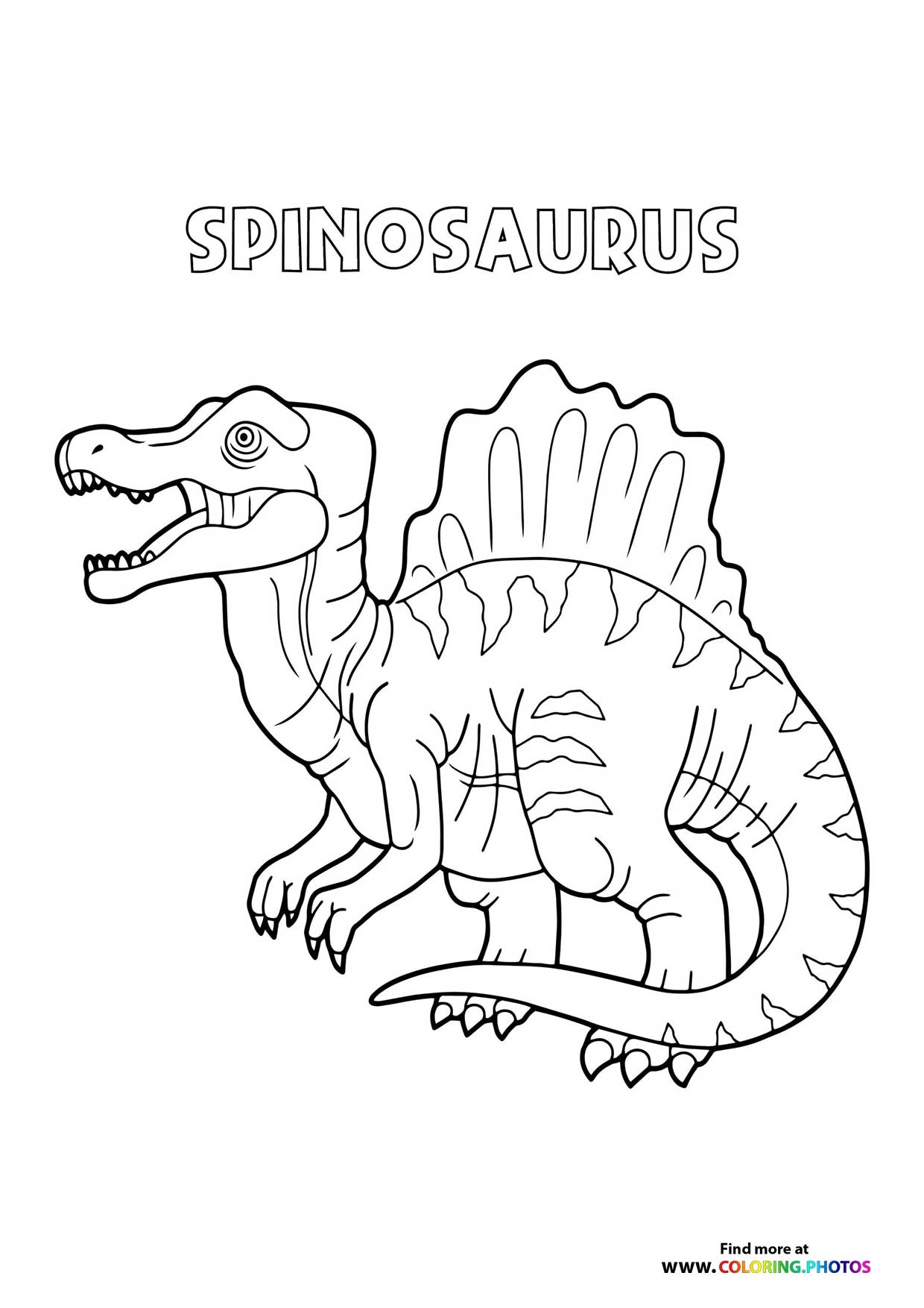 Free Dinosaur Coloring Pages Educational Printable PDFs For Kids