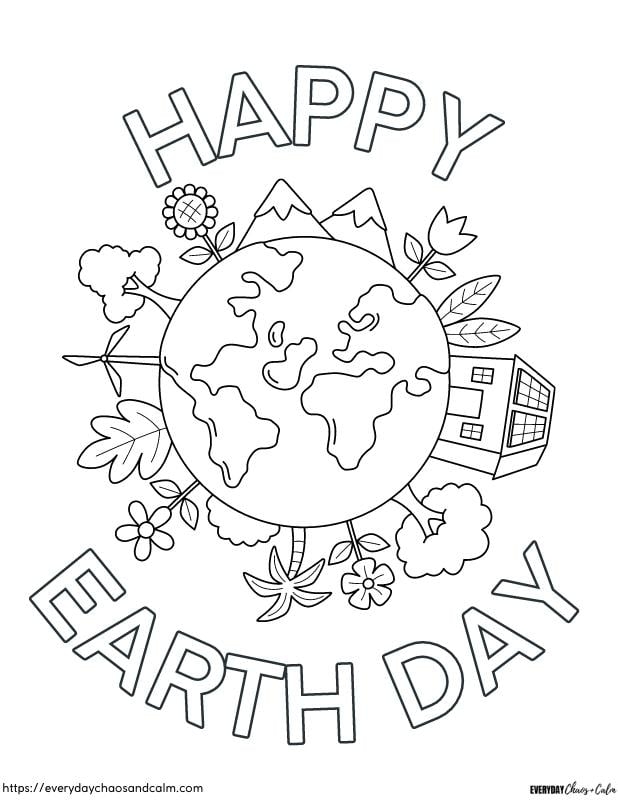 Free Earth Day Coloring Pages For Kids