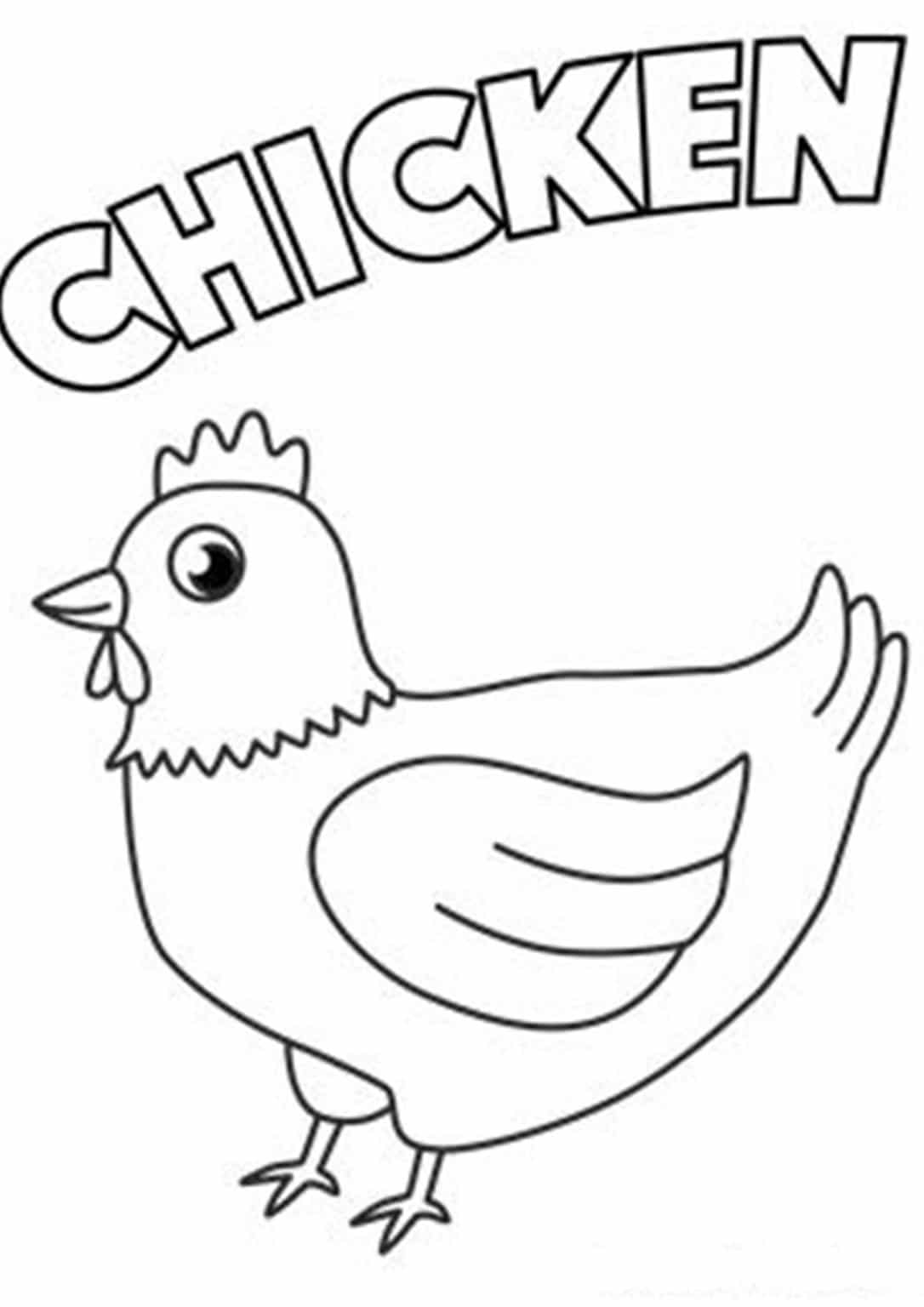 Free Easy To Print Chicken Coloring Pages Tulamama Free Easy To Print Chicken Coloring Pages Tulamama