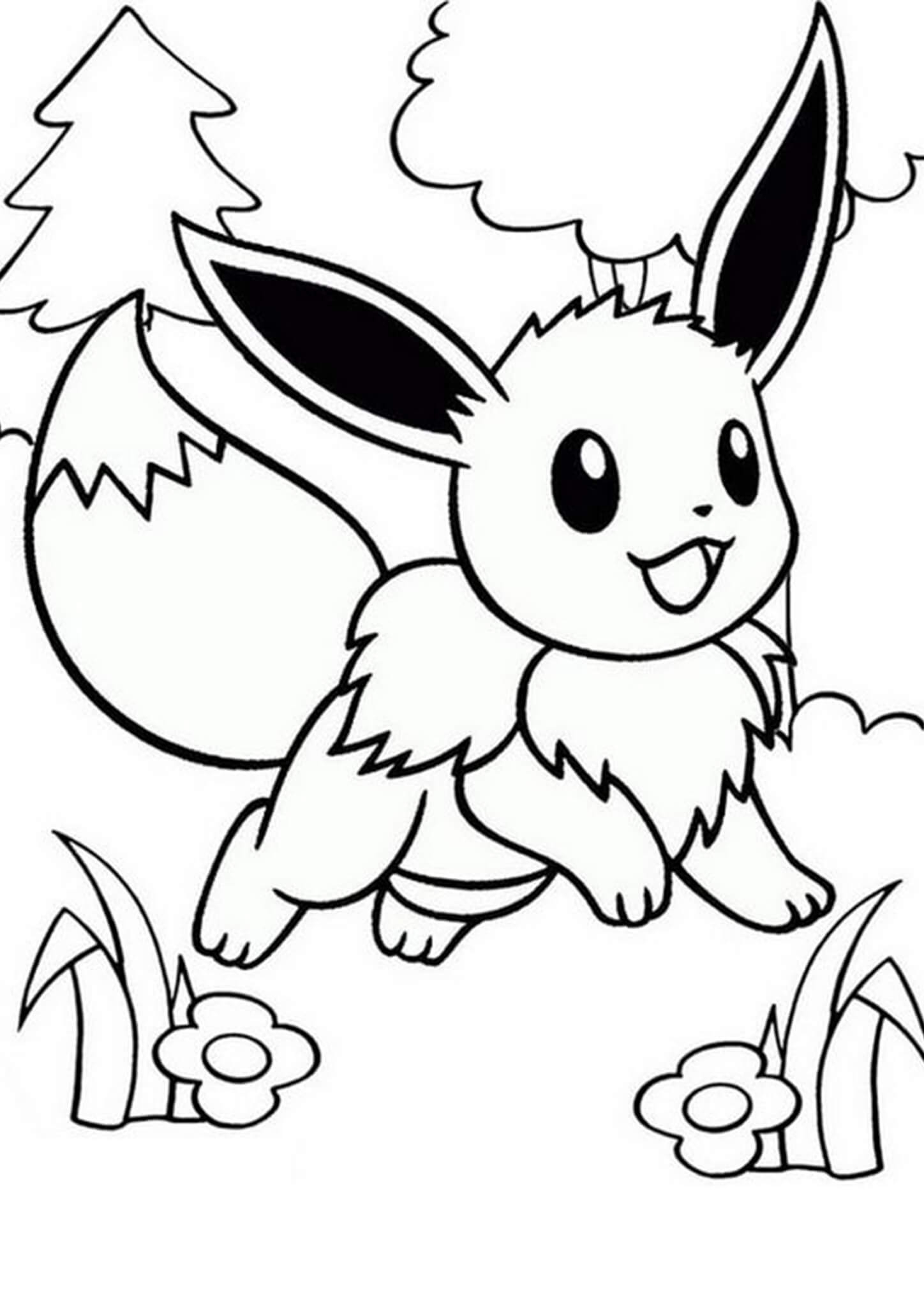 eevee coloring pages