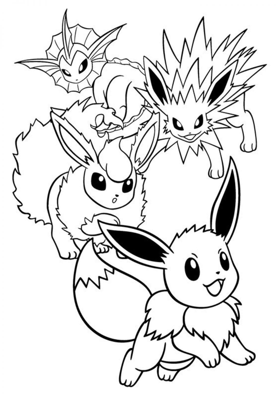 Free Easy To Print Eevee Coloring Pages Tulamama