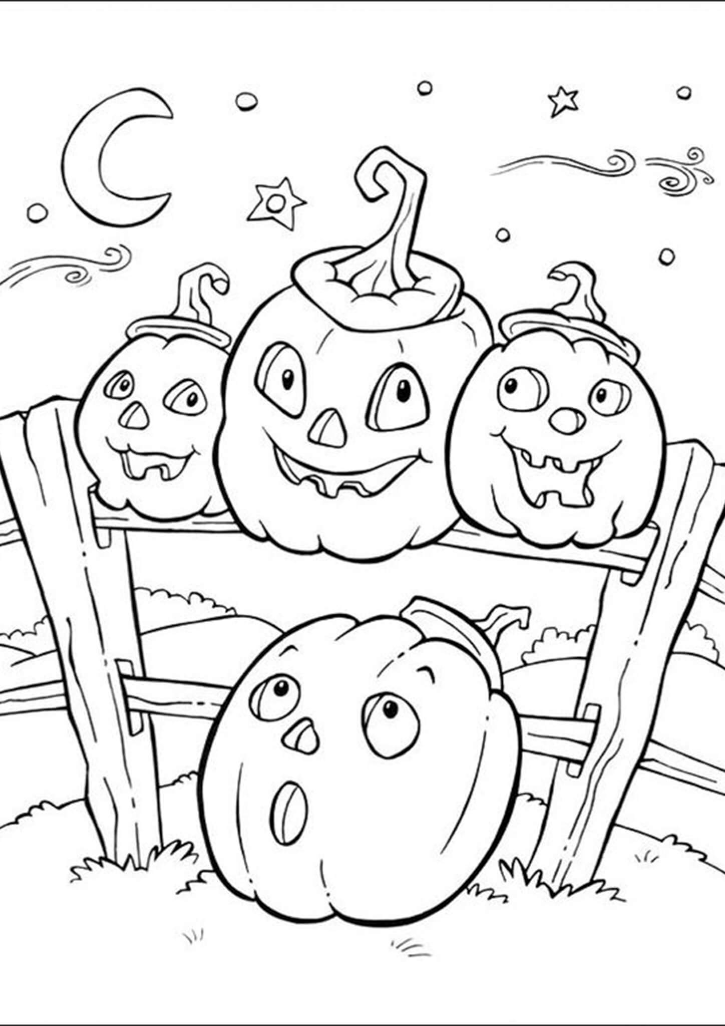 Free Easy To Print Halloween Coloring Pages Tulamama