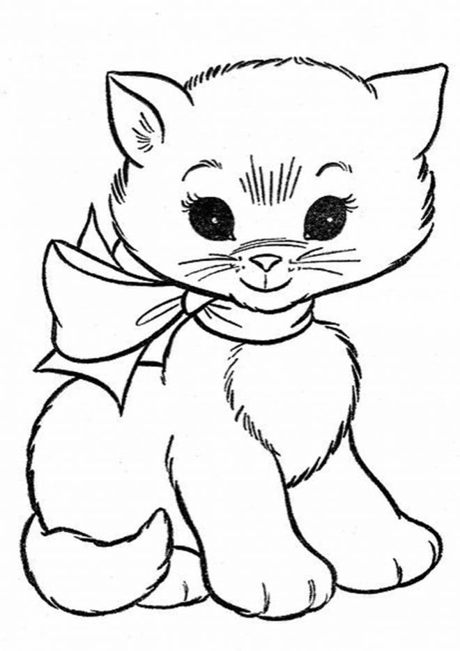printable kitten coloring pages