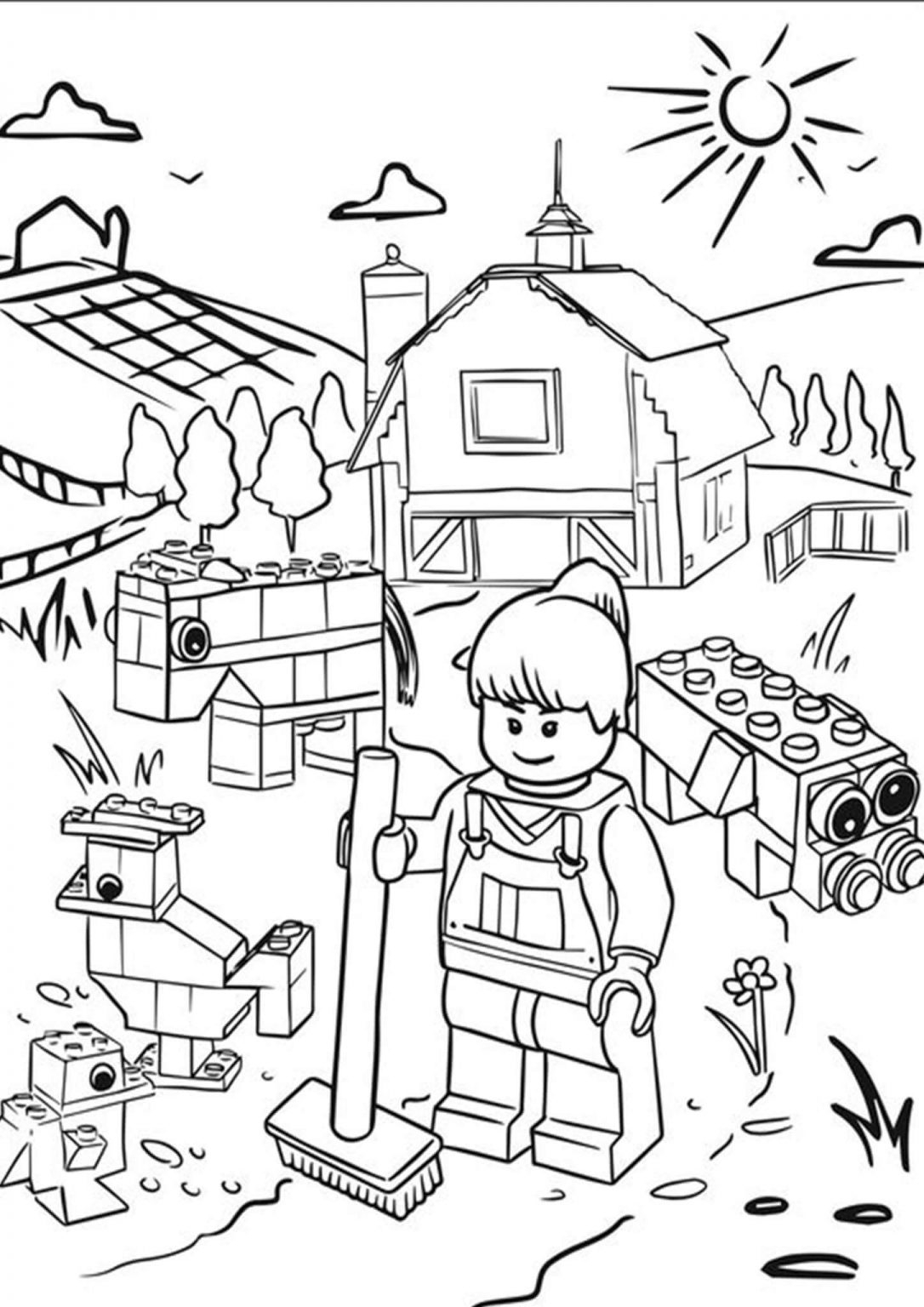 Free Easy To Print Lego Coloring Pages Tulamama Free Easy To Print Lego Coloring Pages Tulamama