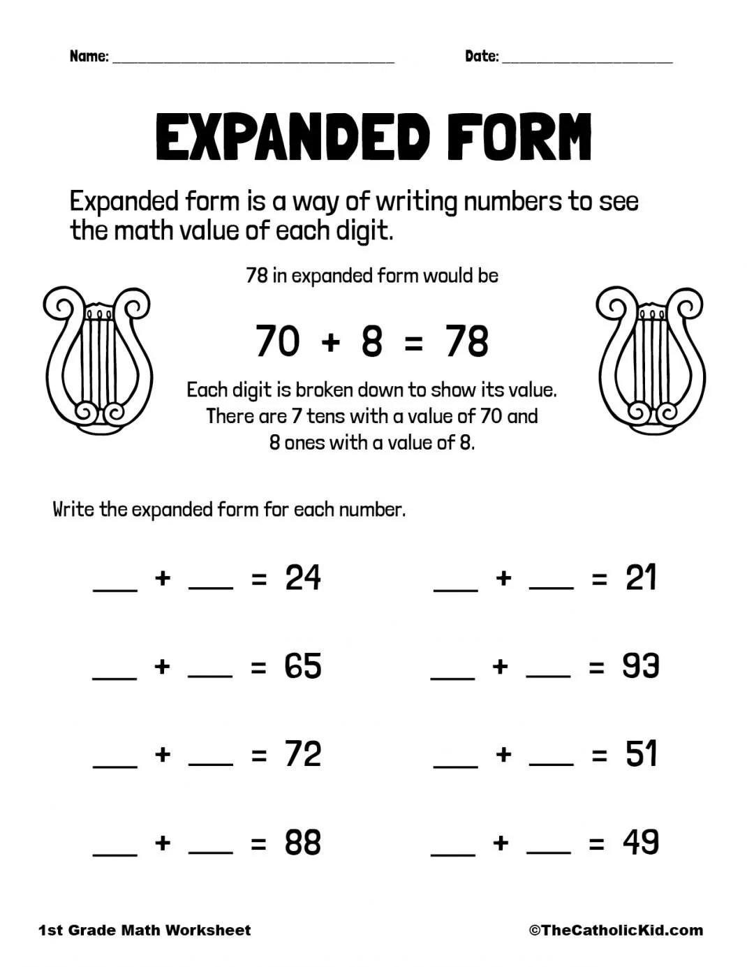 Free Expanded Form Worksheets Printable And Enjoyable Learning Free Expanded Form Worksheets Printable And Enjoyable Learning