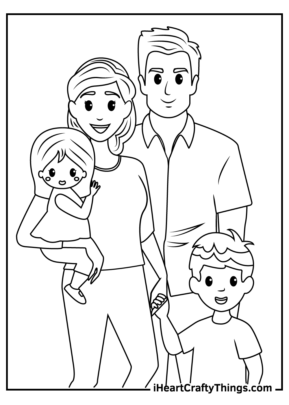 Free Family Coloring Pages