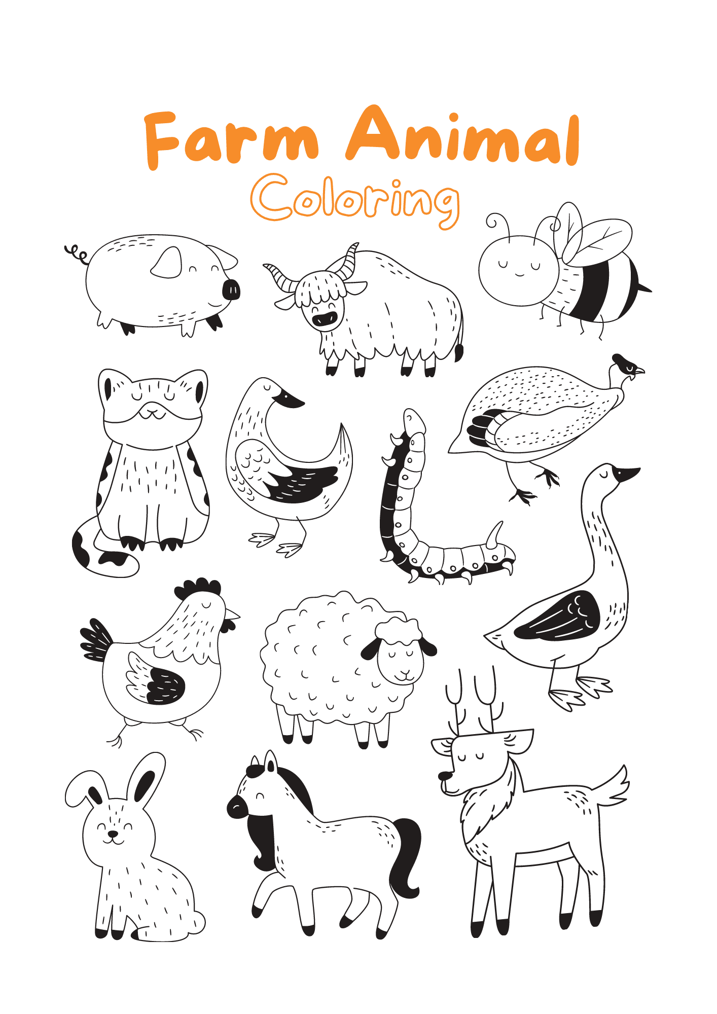 farm animals coloring pages farm animals coloring pages