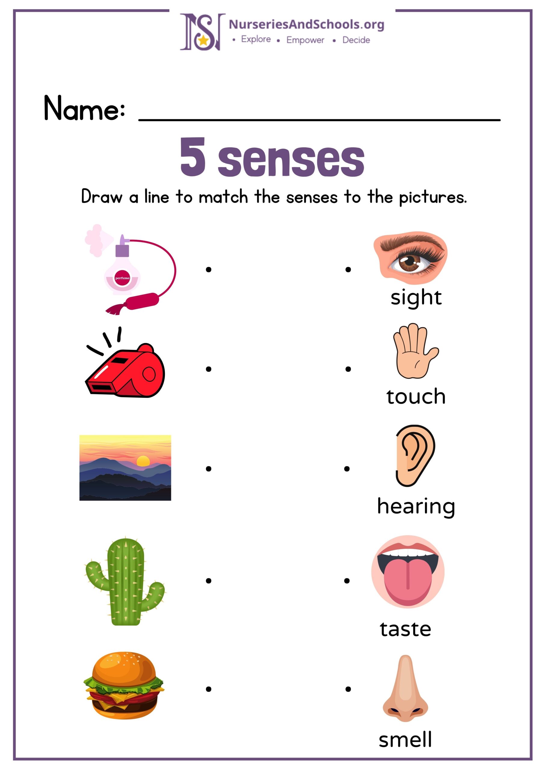 Free Five Senses Worksheets Free Five Senses Worksheets