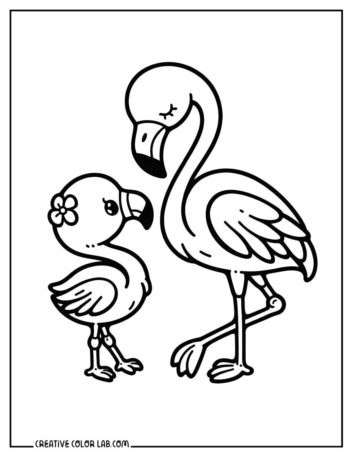 Free Flamingo Coloring Pages Printable PDF Downloads Free Flamingo Coloring Pages Printable PDF Downloads