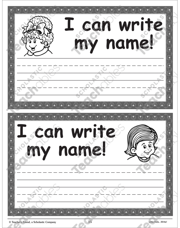 Free I Can Write My Name Printable Worksheet Download Free I Can Write 