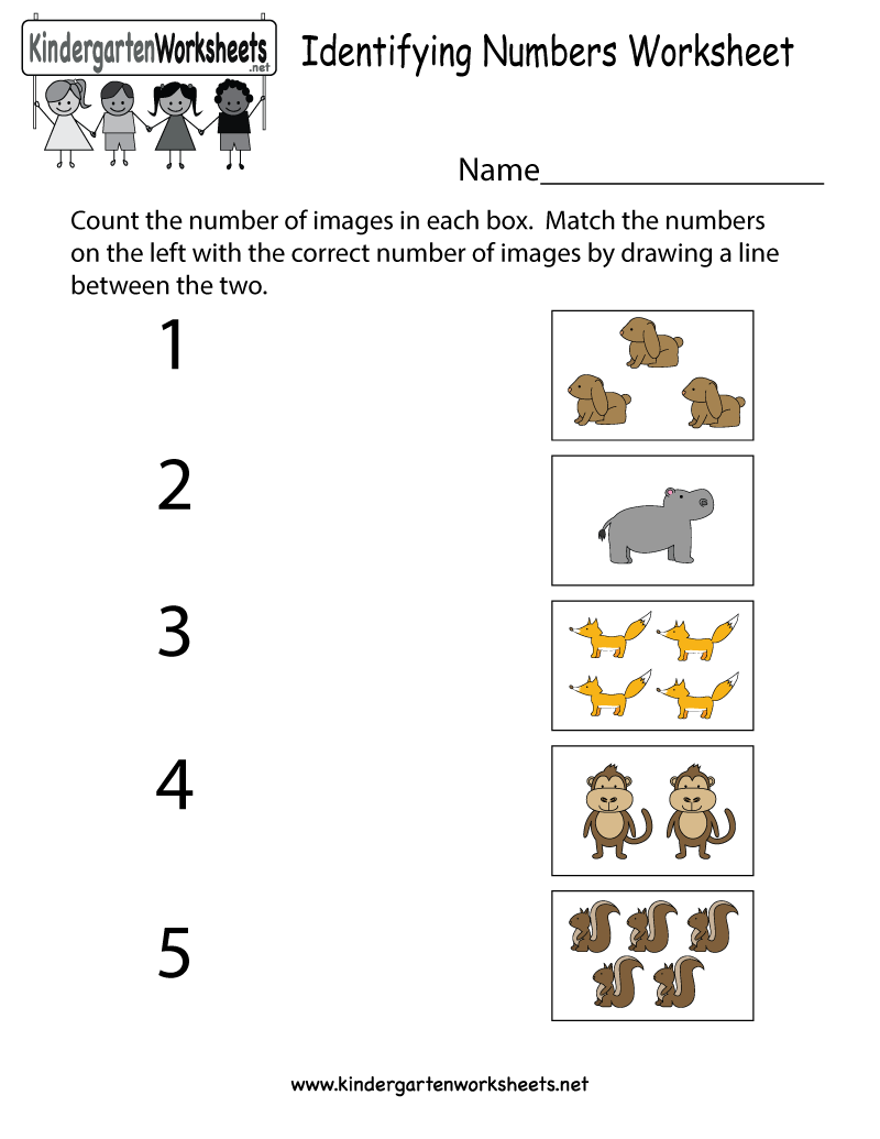 identifying numbers worksheets