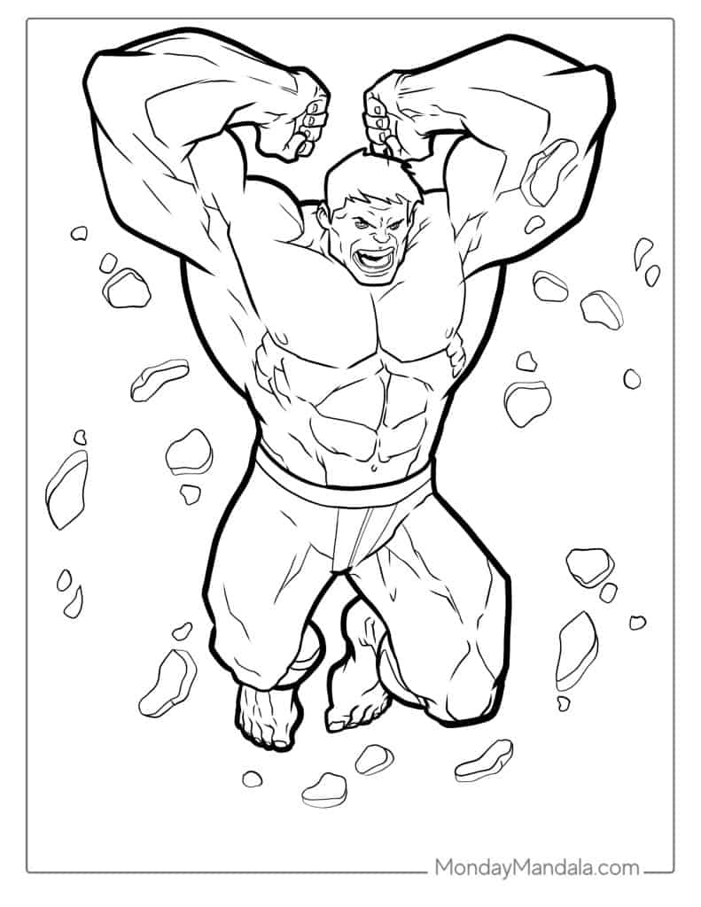 incredible hulk coloring pages incredible hulk coloring pages