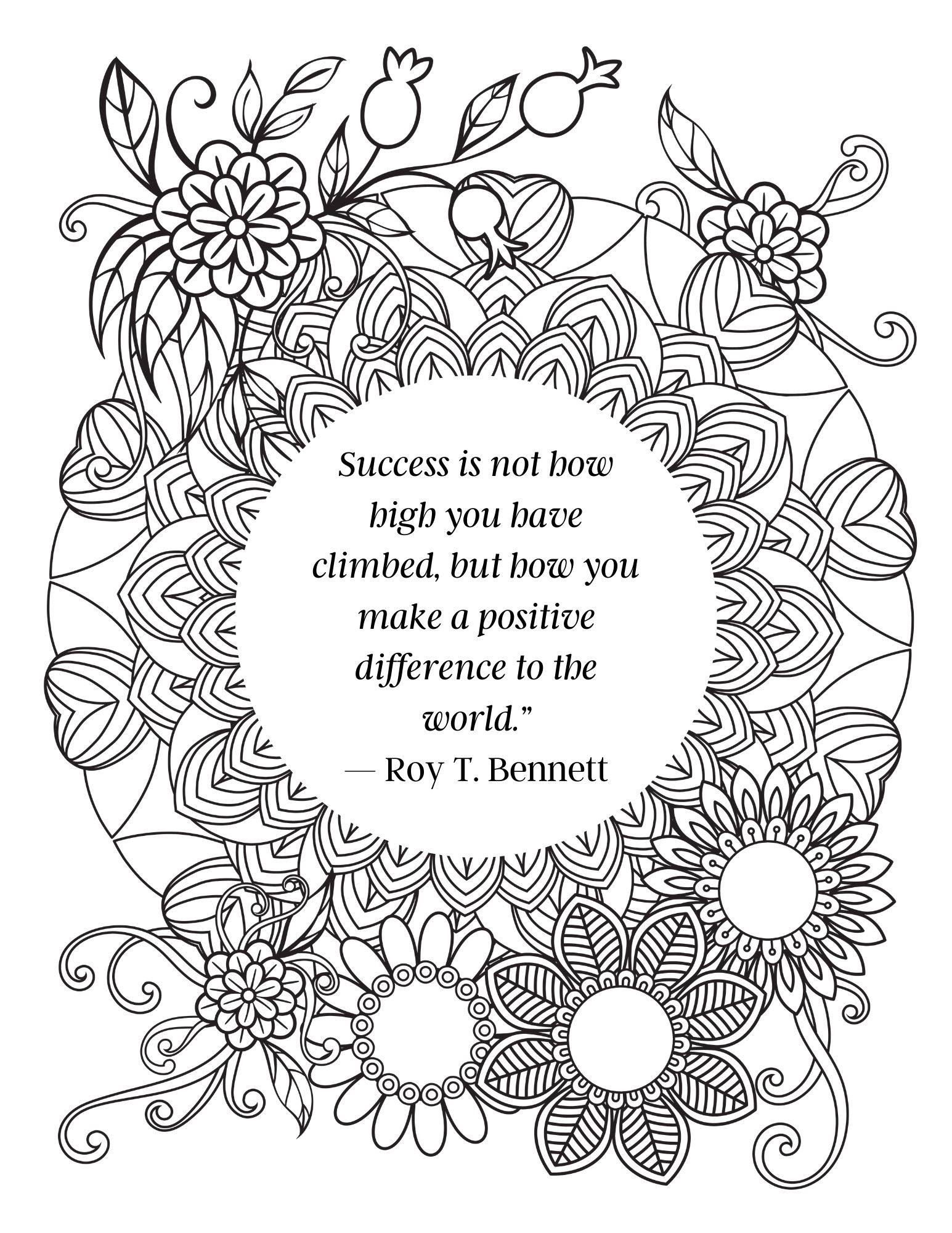 inspirational coloring pages
