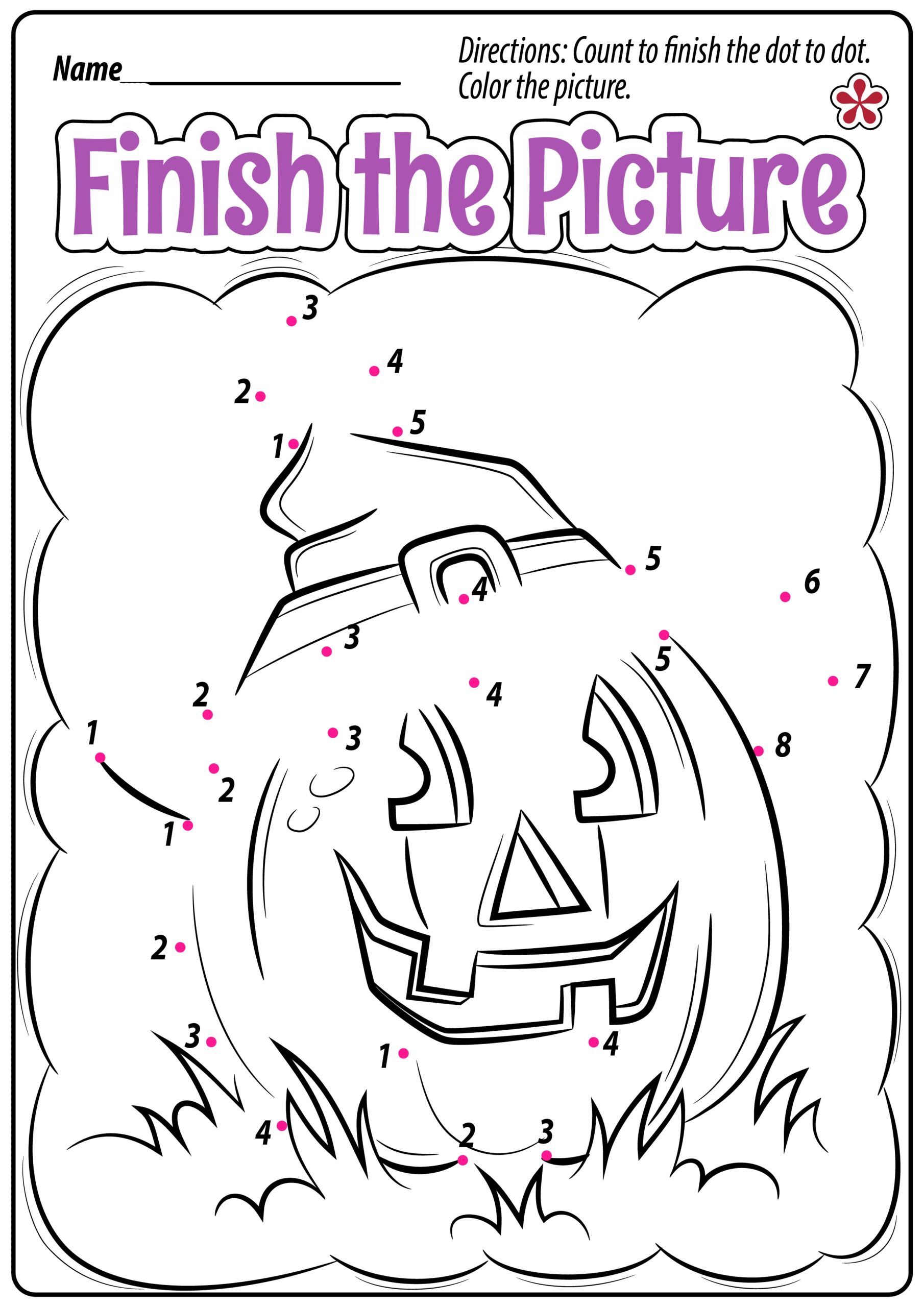 Free Kindergarten Halloween Math Free4Classrooms Worksheets Library