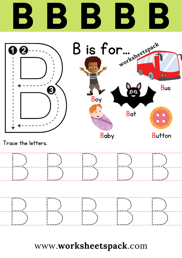 Free Letter B Printable Worksheets Worksheetspack Free Letter B Printable Worksheets Worksheetspack