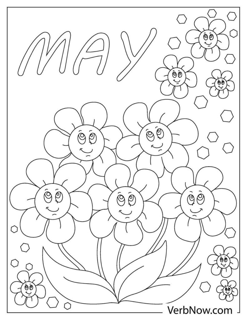 Free MAY Coloring Pages For Download Printable PDF 