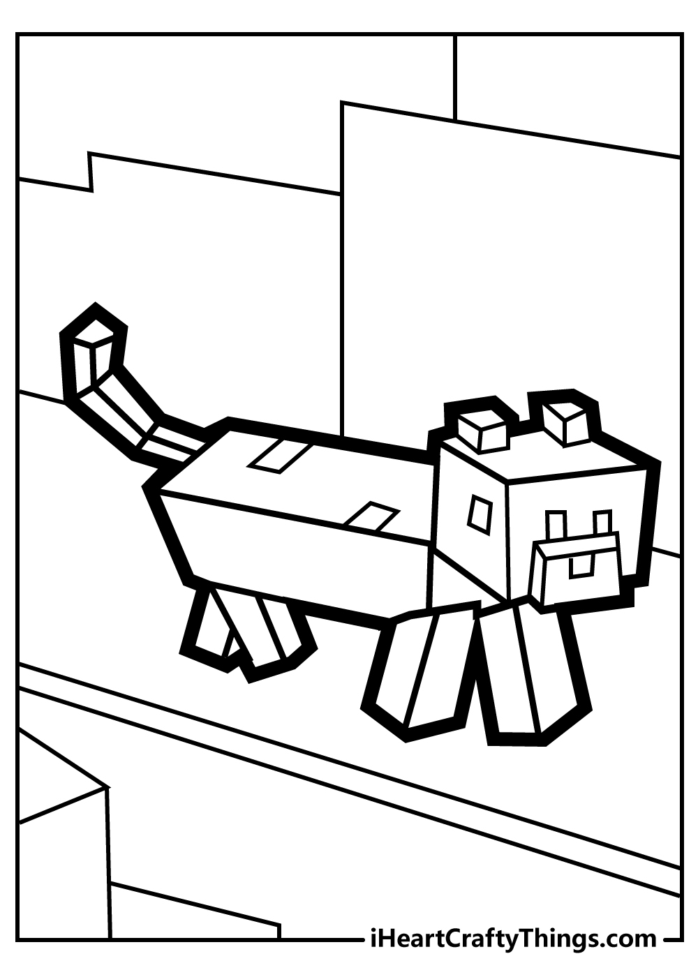 printable coloring pages minecraft